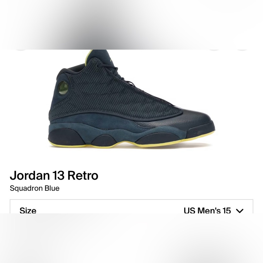 Nike Air Jordan 13 Retro - Squadron Blue - Blue/Black